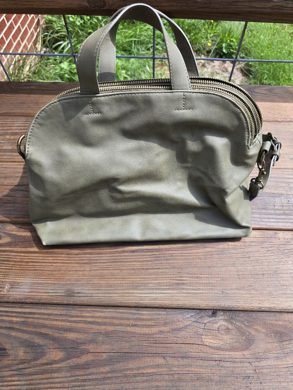 Olive Green Women's Satchel Bag